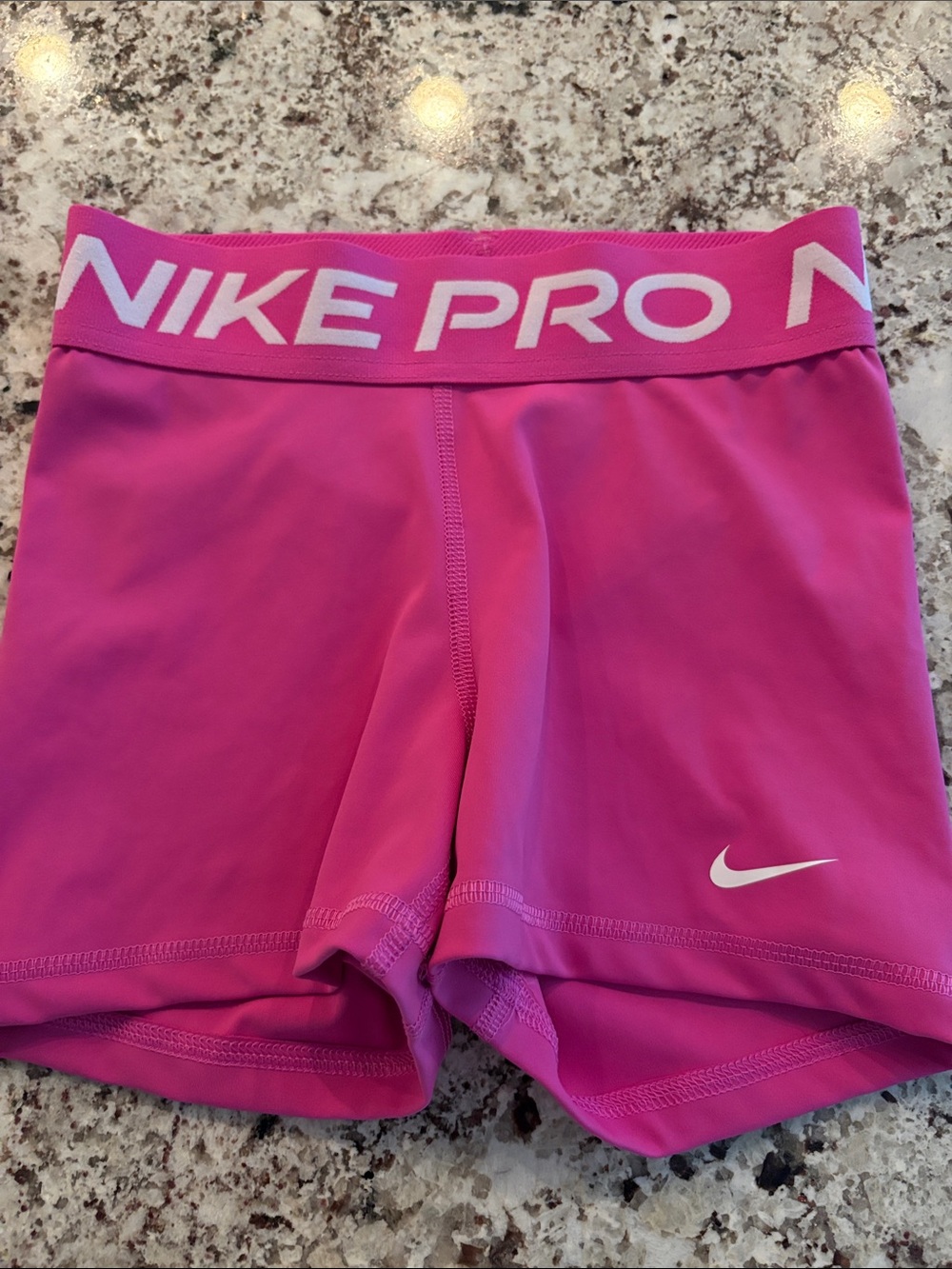 Nike Pro Pink Womens Training Compression Shorts